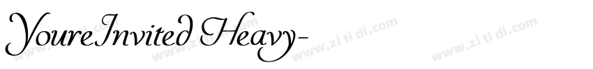 YoureInvited Heavy字体转换